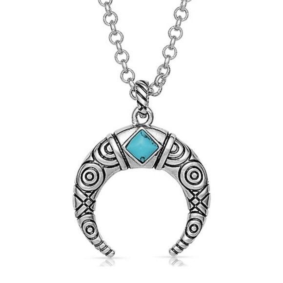 Montana Silversmiths Women’s Eye In The Sky Crescent Necklace NEW! - Picture 5 of 11